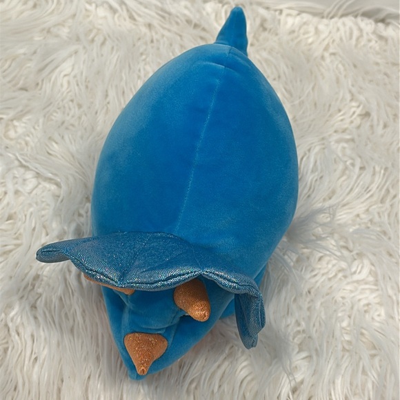 Triceratops Puffyfluff Color Blue Plushy Dinosaur 11” New - Picture 11 of 15